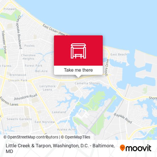 Mapa de Little Creek & Tarpon