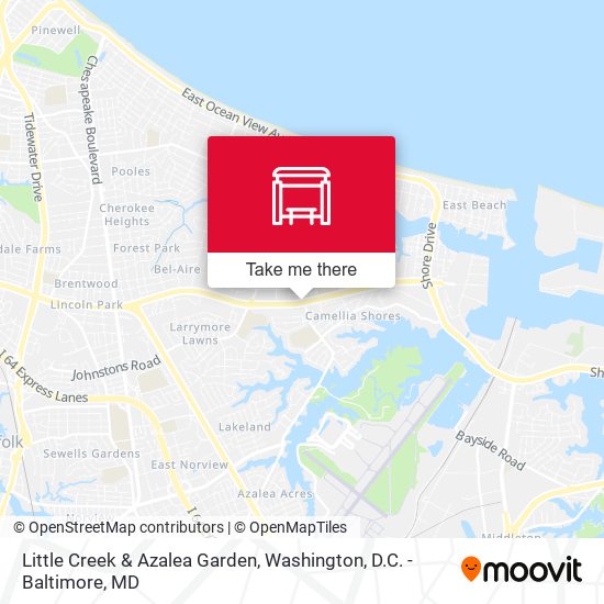 Little Creek & Azalea Garden map