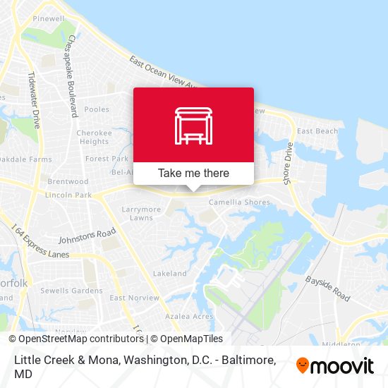 Mapa de Little Creek & Mona