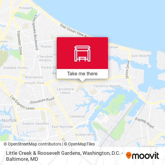 Mapa de Little Creek & Roosevelt Gardens