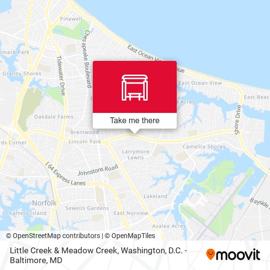 Little Creek & Meadow Creek map