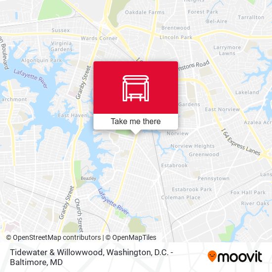 Mapa de Tidewater & Willowwood