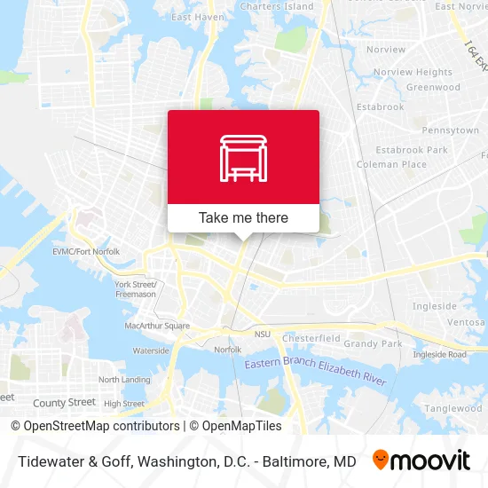 Tidewater & Goff map