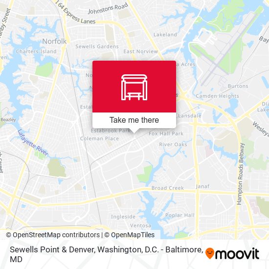 Mapa de Sewells Point & Denver