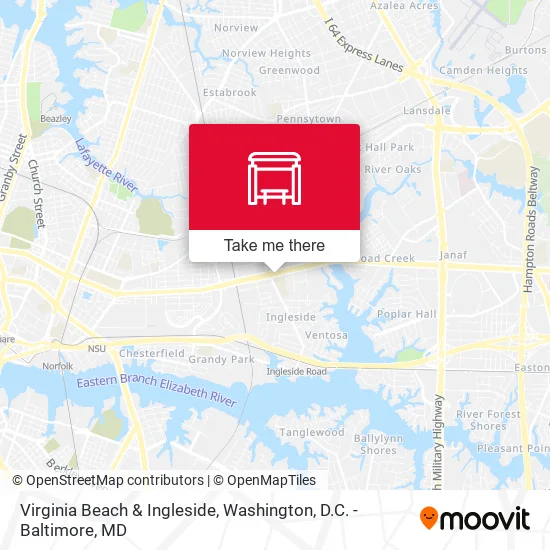 Virginia Beach & Ingleside map