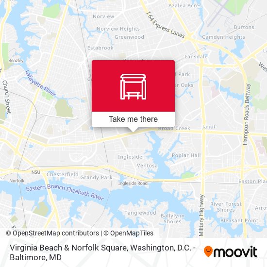 Virginia Beach & Norfolk Square map