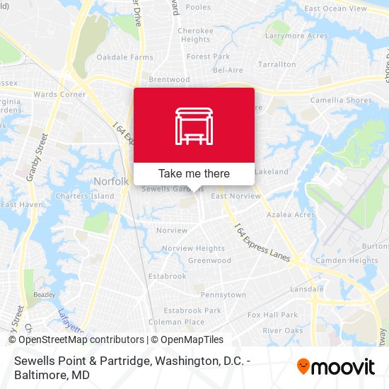 Sewells Point & Partridge map