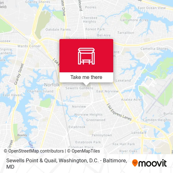 Sewells Point & Quail map