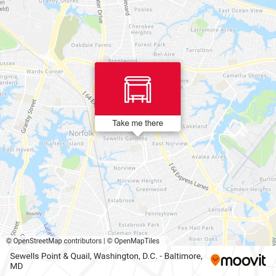 Sewells Point & Quail map