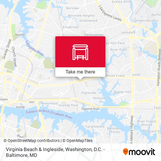 Mapa de Virginia Beach & Ingleside