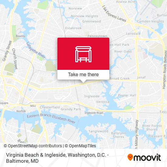 Virginia Beach & Ingleside map