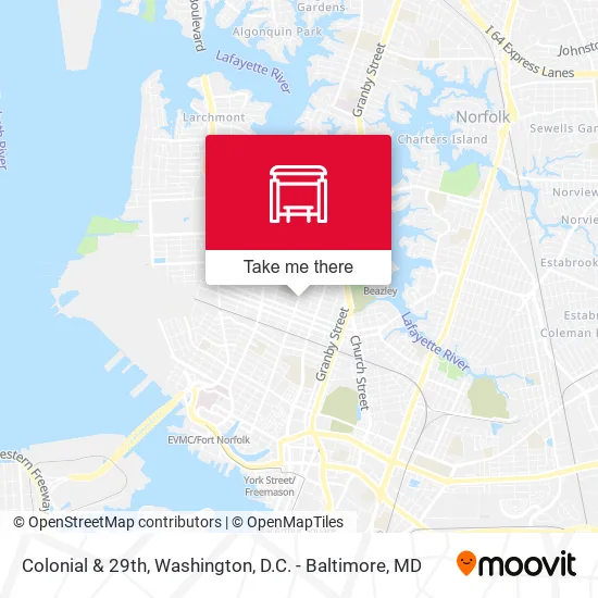 Colonial & 29th map