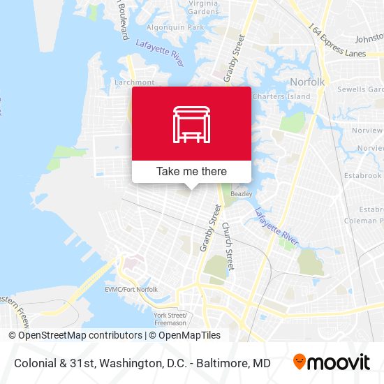 Mapa de Colonial & 31st