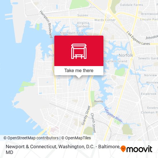 Mapa de Newport & Connecticut