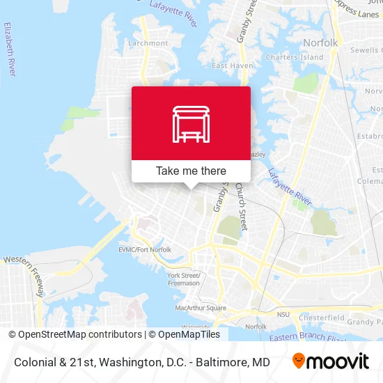 Colonial & 21st map