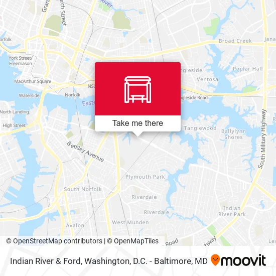 Indian River & Ford map