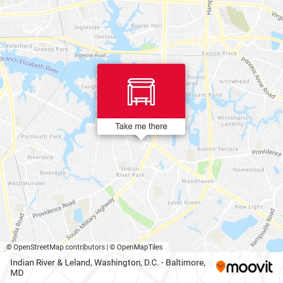 Indian River & Leland map