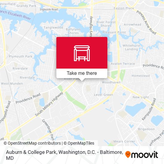 Mapa de Auburn & College Park