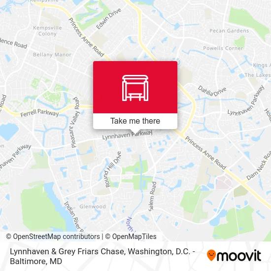 Lynnhaven & Grey Friars Chase map