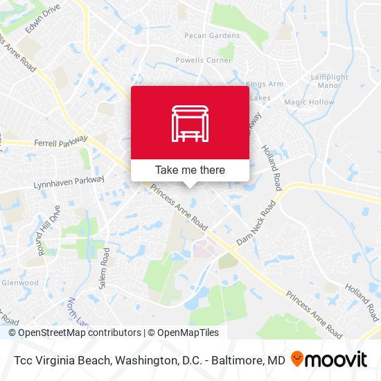 Tcc Virginia Beach map