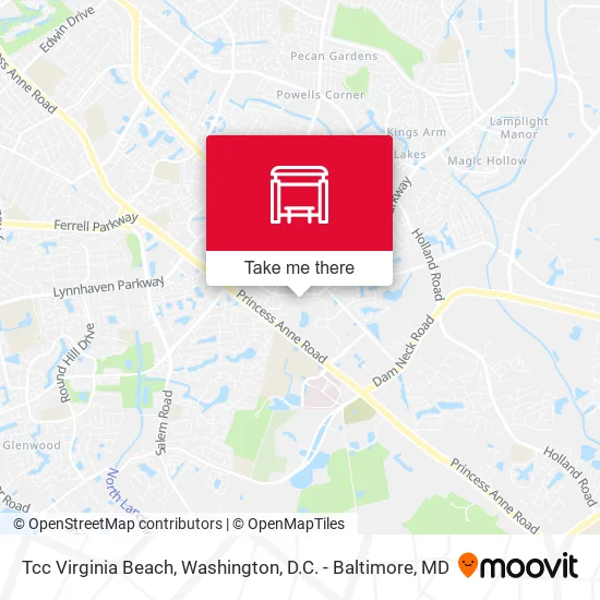 Tcc Virginia Beach map