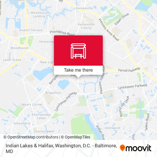 Mapa de Indian Lakes & Halifax