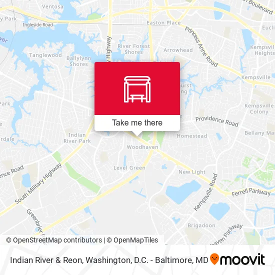 Indian River & Reon map
