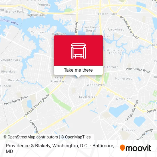 Providence & Blakely map