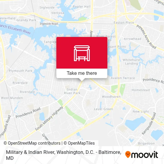 Military & Indian River map