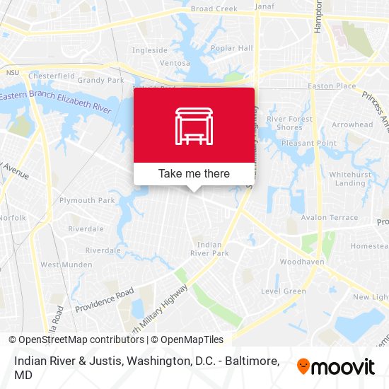 Indian River & Justis map