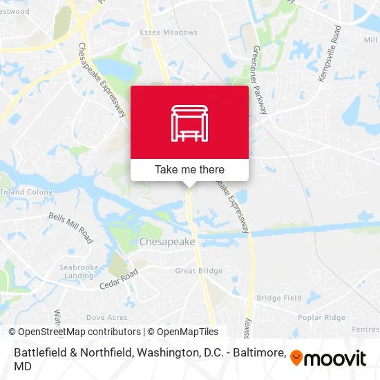 Battlefield & Northfield map