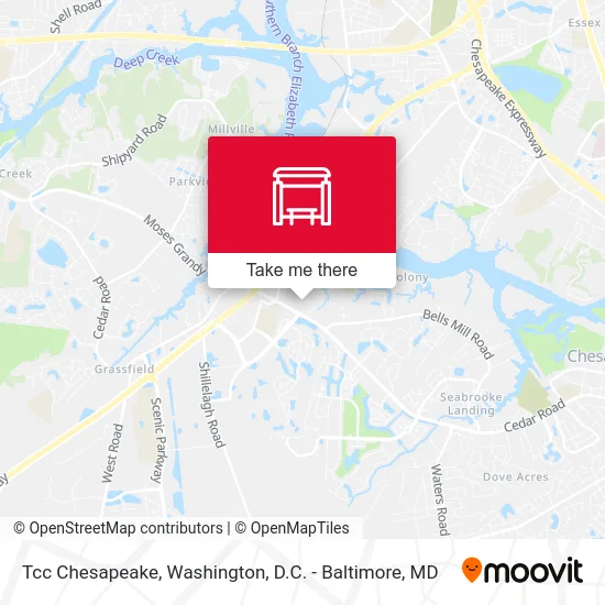 Tcc Chesapeake map