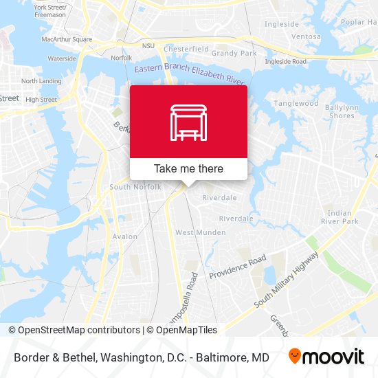 Border & Bethel map