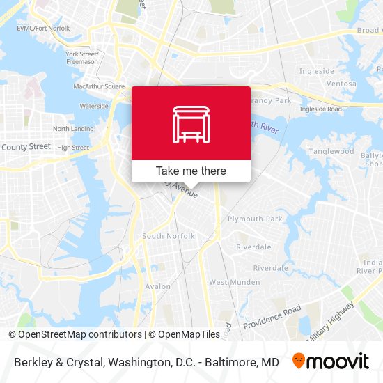 Berkley & Crystal map