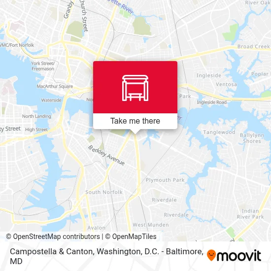 Campostella & Canton map