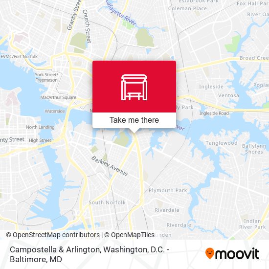 Campostella & Arlington map