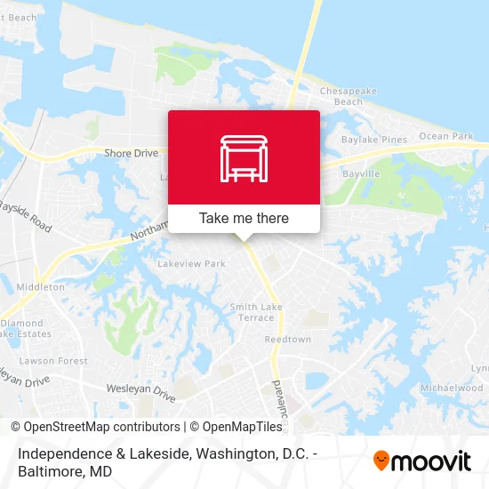 Independence & Lakeside map