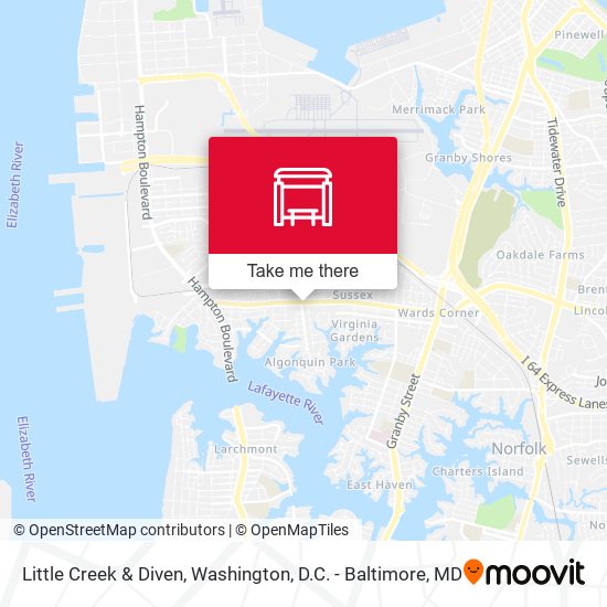 Mapa de Little Creek & Diven