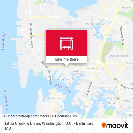 Little Creek & Diven map