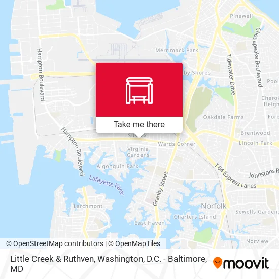 Little Creek & Ruthven map