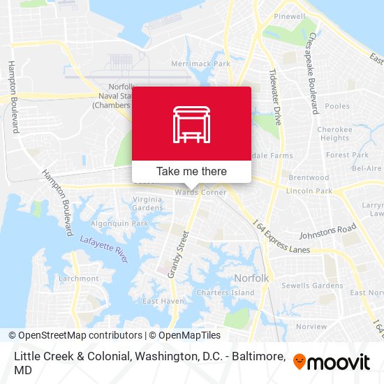 Mapa de Little Creek & Colonial