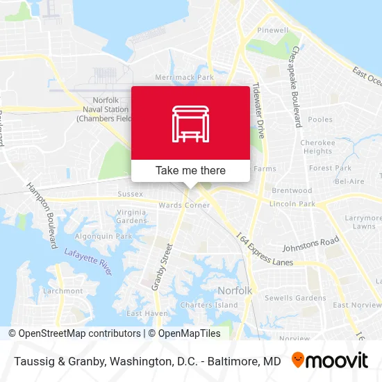 Taussig & Granby map