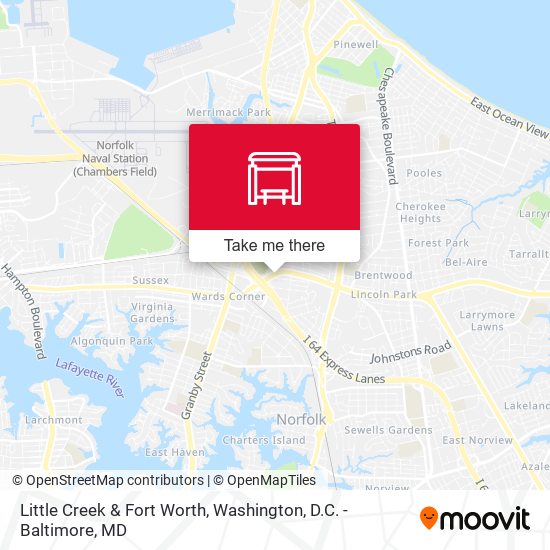Little Creek & Fort Worth map