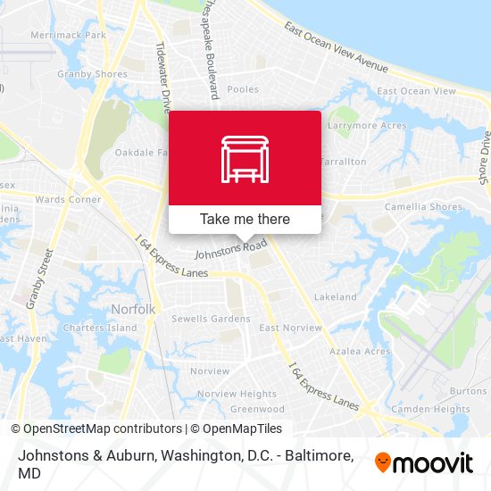 Johnstons & Auburn map