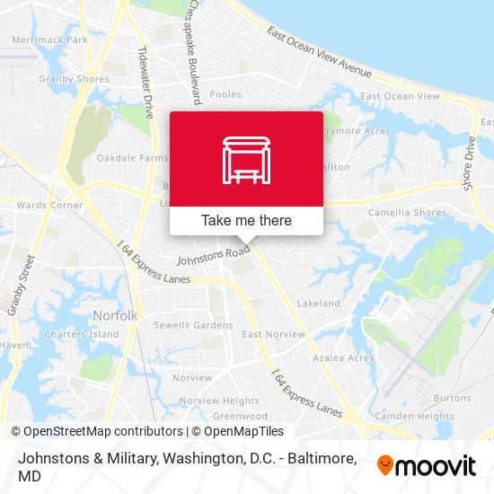 Johnstons & Military map