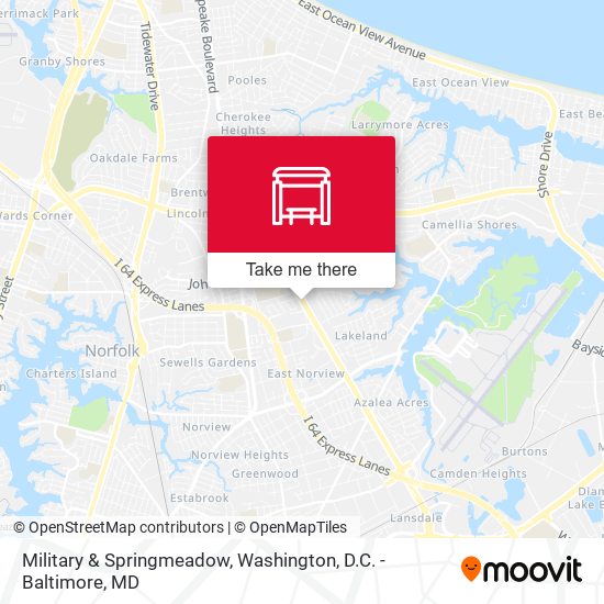 Military & Springmeadow map