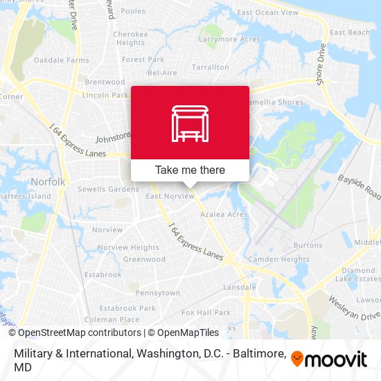 Military & International map