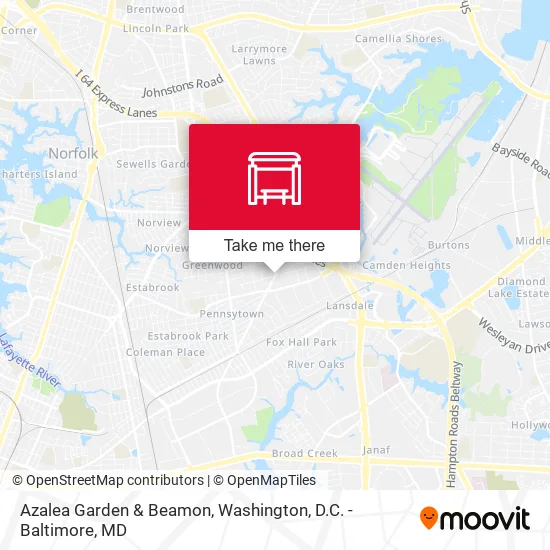 Azalea Garden & Beamon map