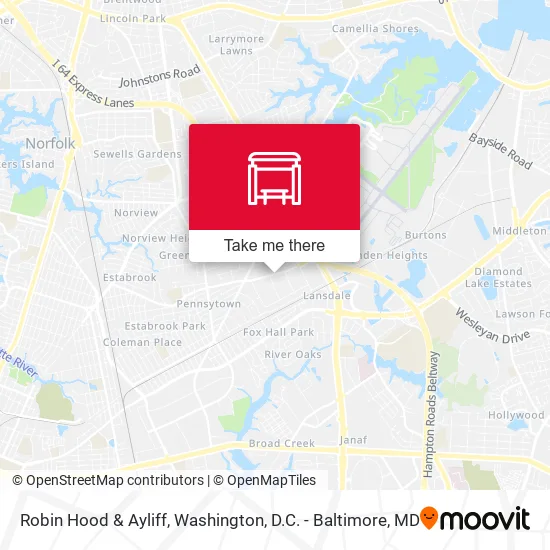 Robin Hood & Ayliff map