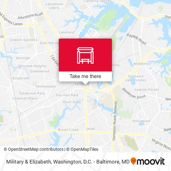 Military & Elizabeth map